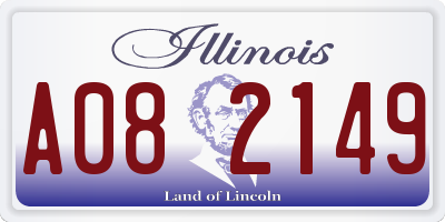 IL license plate A082149