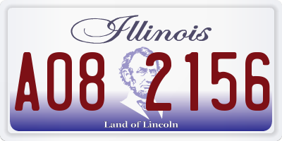 IL license plate A082156