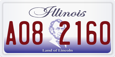 IL license plate A082160