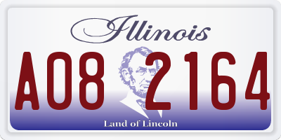 IL license plate A082164