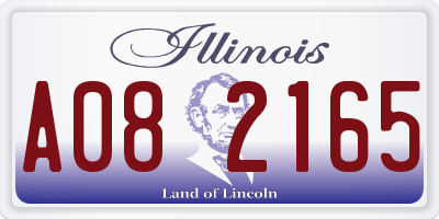 IL license plate A082165