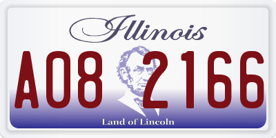 IL license plate A082166