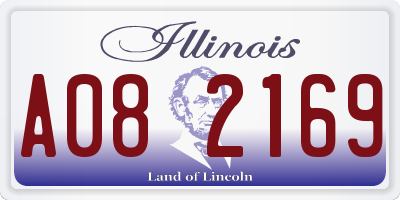 IL license plate A082169