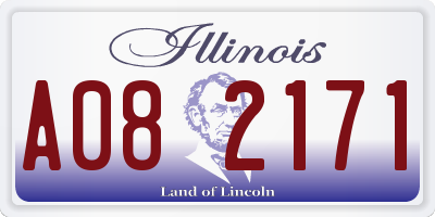 IL license plate A082171