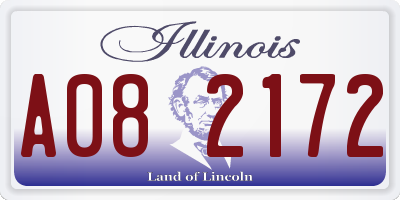IL license plate A082172