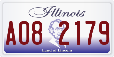 IL license plate A082179