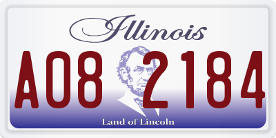 IL license plate A082184