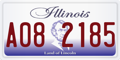 IL license plate A082185