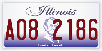 IL license plate A082186