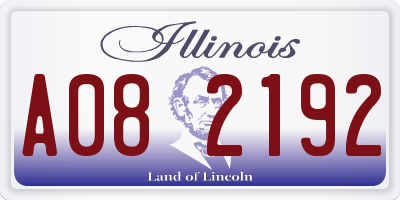 IL license plate A082192