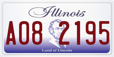 IL license plate A082195