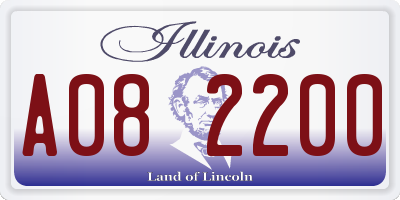 IL license plate A082200