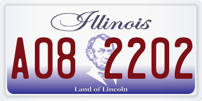IL license plate A082202
