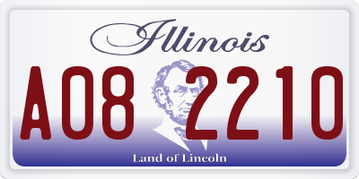 IL license plate A082210