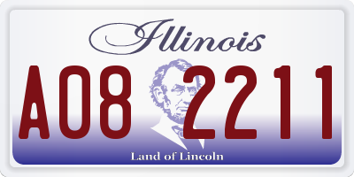 IL license plate A082211