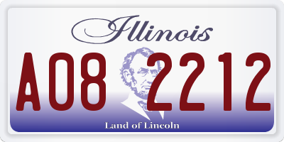 IL license plate A082212