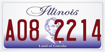 IL license plate A082214