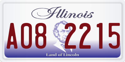 IL license plate A082215