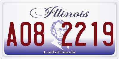 IL license plate A082219