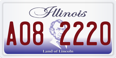 IL license plate A082220
