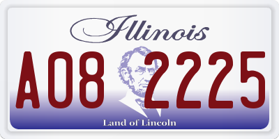 IL license plate A082225
