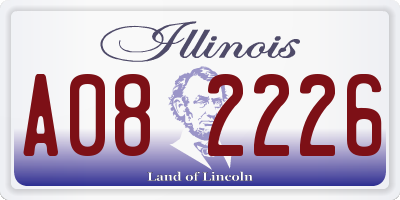 IL license plate A082226