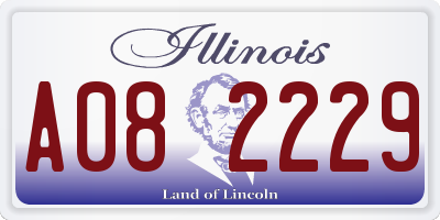 IL license plate A082229
