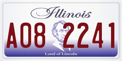 IL license plate A082241