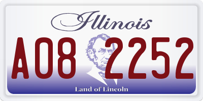 IL license plate A082252