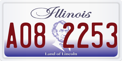 IL license plate A082253