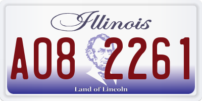 IL license plate A082261