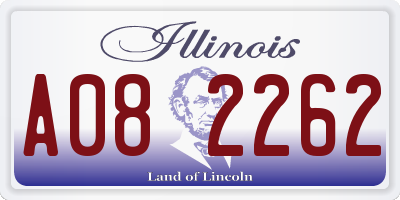 IL license plate A082262