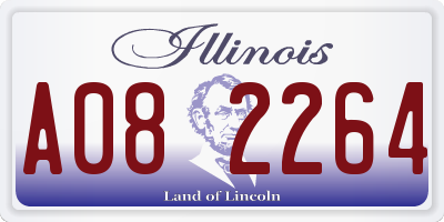 IL license plate A082264
