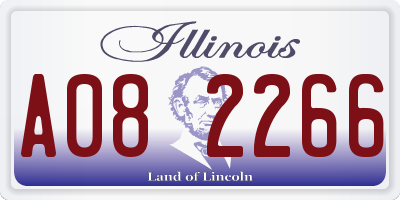 IL license plate A082266