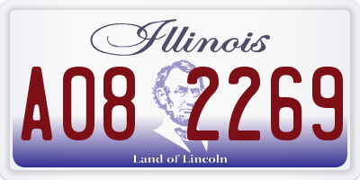 IL license plate A082269