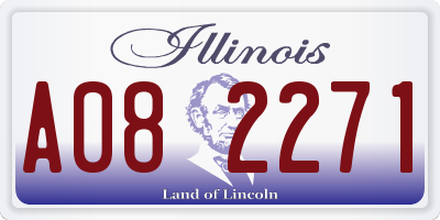 IL license plate A082271