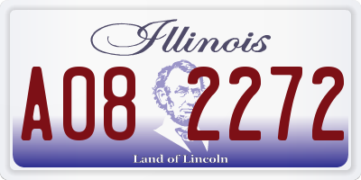 IL license plate A082272