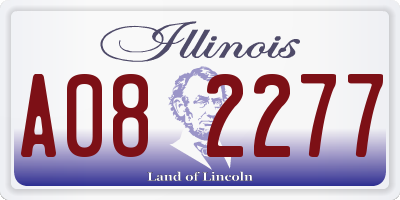 IL license plate A082277