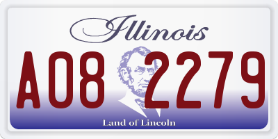 IL license plate A082279