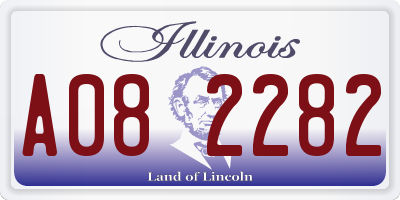 IL license plate A082282