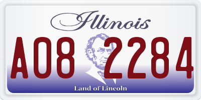 IL license plate A082284