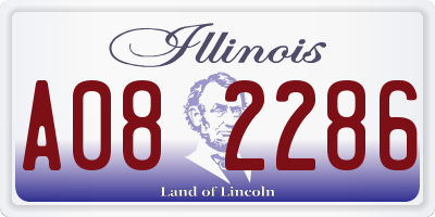 IL license plate A082286