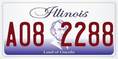 IL license plate A082288