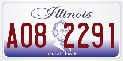 IL license plate A082291