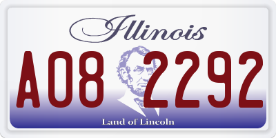 IL license plate A082292