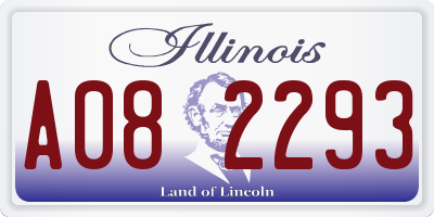 IL license plate A082293