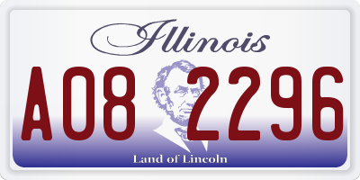 IL license plate A082296