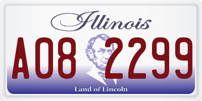 IL license plate A082299