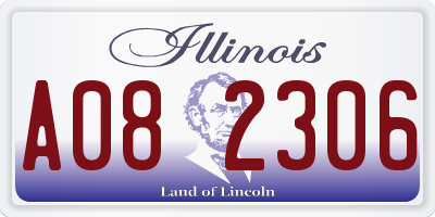 IL license plate A082306