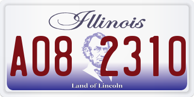 IL license plate A082310